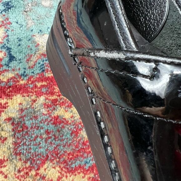 Dansko Womens Black Patent Clogs Size 38 W8 - Picture 6 of 7